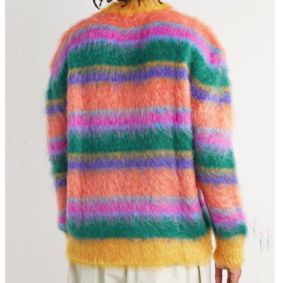 [NWT] Marni Striped Brushed Mohair-Blend Sweater (IT 38, US 2) - Picture 3 of 12